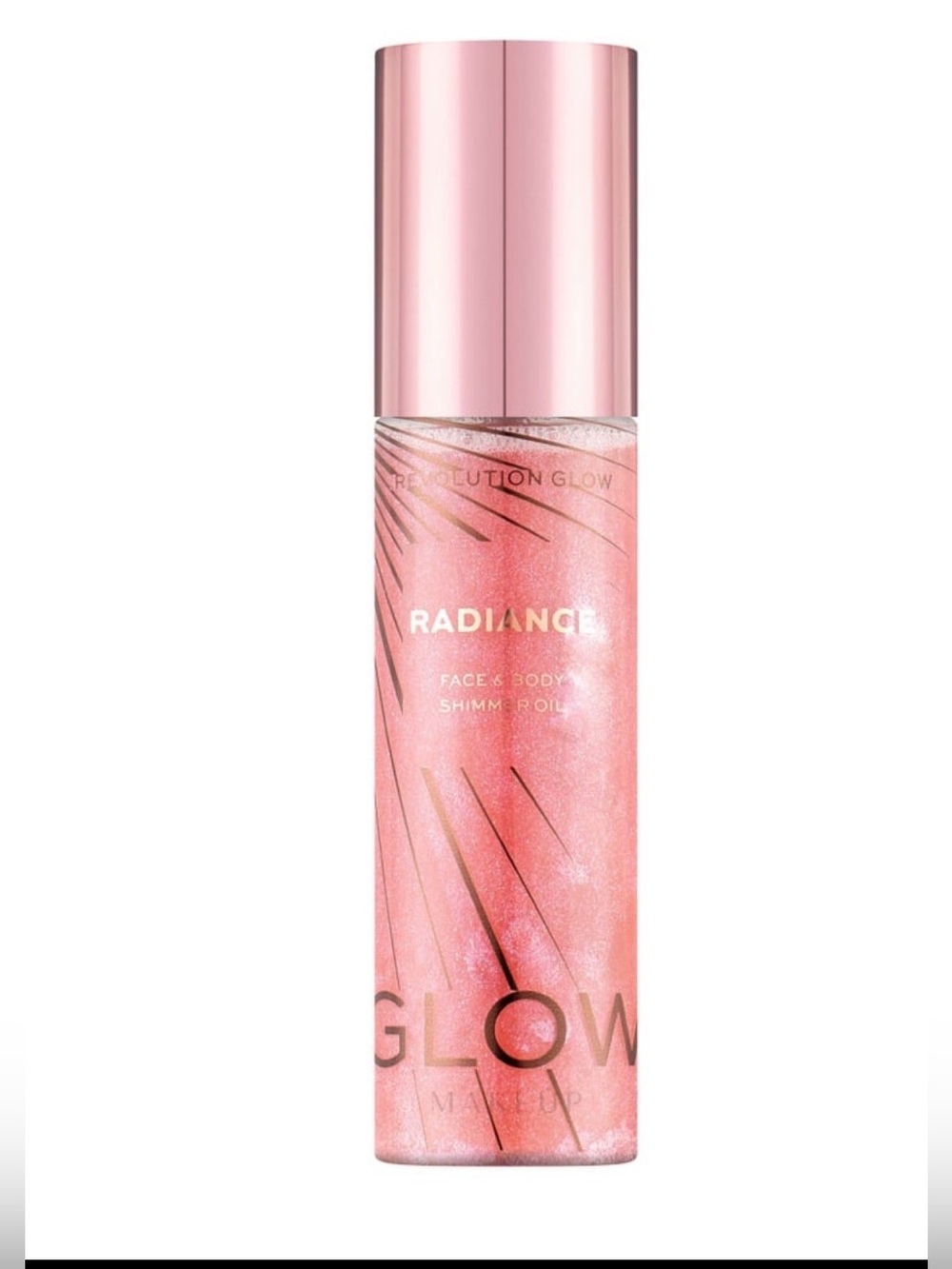 REVOLUTION Glow Radiance Face & Body Shimmer Oil – Pink